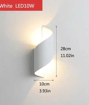 Moderne LED Wandlamp Buiten – IP65 Waterdicht Up Down Verlichting 10W voor Gevel en Tuin