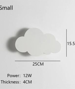 Wolk LED Wandlamp – Dimbare Wandverlichting met Speels Design voor Babykamer en Slaapkamer