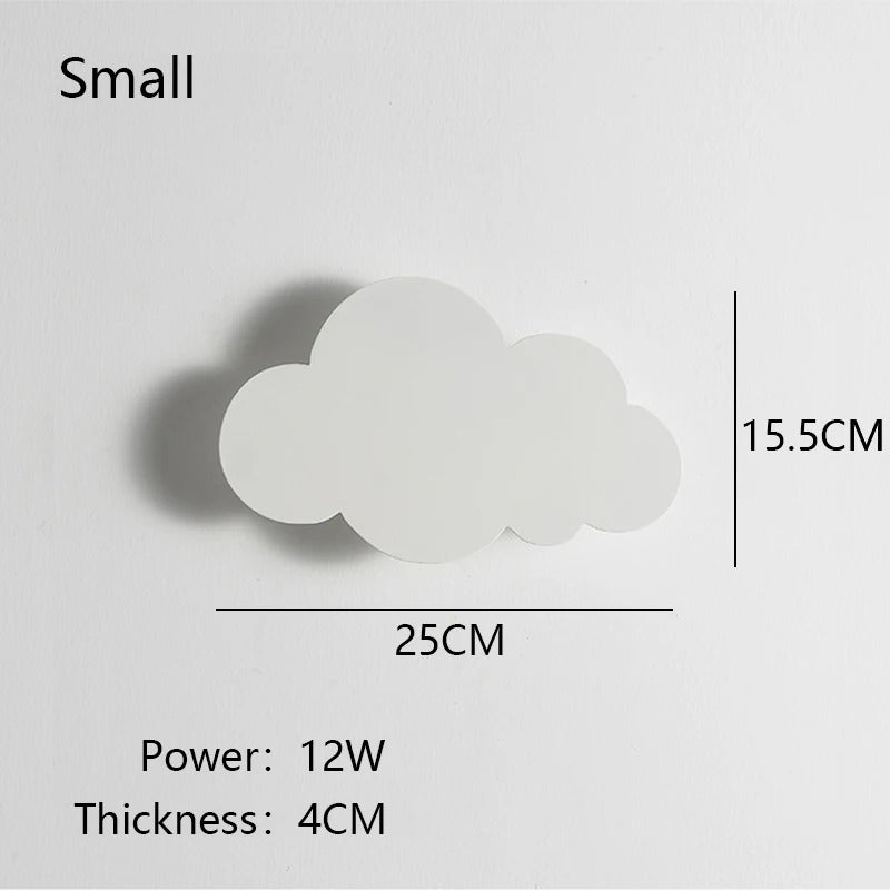 Wolk LED Wandlamp – Dimbare Wandverlichting met Speels Design voor Babykamer en Slaapkamer