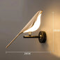 Gouden Vogel LED Wandlamp – Artistieke Wandkandelaar van Metaal – Decoratieve Sfeerverlichting voor Woonkamer en Slaapkamer