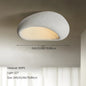 Nordic Wabi-Sabi LED Plafondlamp – Minimalistische Ronde Plafondverlichting van Hars