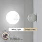 Ronde Glazen Wandlamp – Melkwitte Glazen Bol met Verborgen Basis – Moderne LED Wandverlichting voor Slaapkamer en Woonkamer