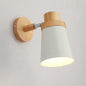 Moderne LED Wandlamp – IJzer en Hout met E27 Fitting – Macaron Design voor Woonkamer en Slaapkamer