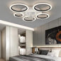 Moderne Plafondventilator met LED-Verlichting – Minimalistische Cirkel Ventilatorlamp met Afstandsbediening, 3 Snelheden en 3 Lichtkleuren voor Woonkamer en Slaapkamer