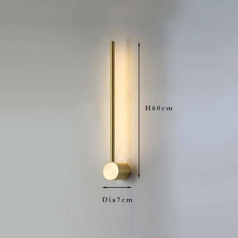 Nordic Wandlamp – Minimalistisch Metaal & LED, Luxe Design voor Woonkamer, Slaapkamer & Hotel