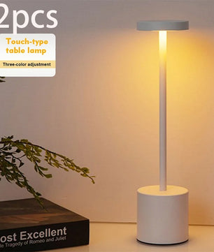 Set van 2 Draadloze LED Tafellampen – USB Oplaadbaar – Touch Dimbaar Nachtlampje met 3 Lichtkleuren