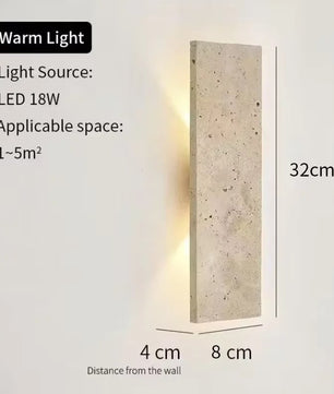 Moderne Buiten Wandlamp LED – Waterdicht Design met Natuursteen – Gevel en Wandverlichting Binnen en Buiten