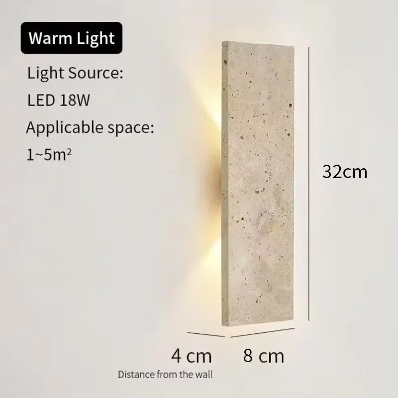 Moderne Buiten Wandlamp LED – Waterdicht Design met Natuursteen – Gevel en Wandverlichting Binnen en Buiten