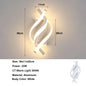 Moderne LED Wandlamp 22W – Witte Aluminium Wandkandelaar met Spiraal Design – Warm Wit 3000K voor Interieur