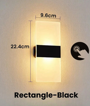 Draadloze LED Wandlamp – USB Oplaadbaar met Touch Sensor – Moderne Wandverlichting voor Slaapkamer, Trap en Gang