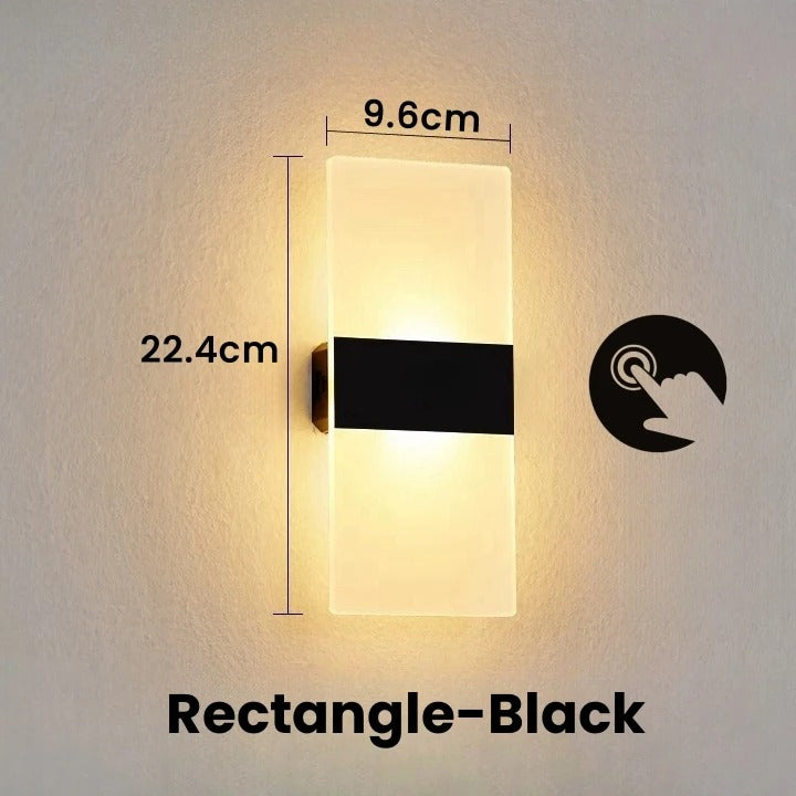 Draadloze LED Wandlamp – USB Oplaadbaar met Touch Sensor – Moderne Wandverlichting voor Slaapkamer, Trap en Gang