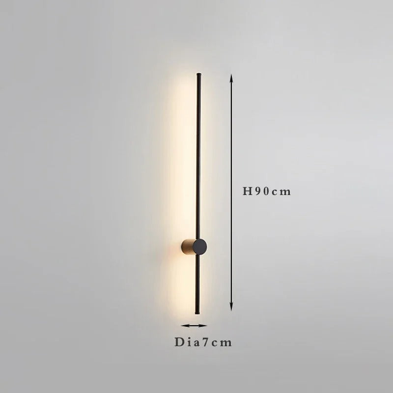 Nordic Wandlamp – Minimalistisch Metaal & LED, Luxe Design voor Woonkamer, Slaapkamer & Hotel