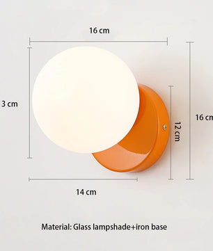 Scandinavische Wandlamp – Minimalistische LED Wandverlichting met Wit Glas en G9 Fitting voor Slaapkamer, Gang en Woonkamer