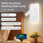 Nachtkastje Wandlamp met USB – 3-in-1 LED Leeslamp en Wandverlichting met Draaibare Spot