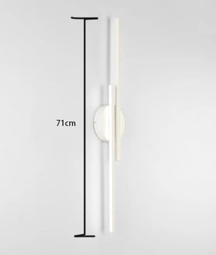 LED Wandlamp Dubbellijn – Scandinavisch Minimalistisch Design met Driekleuren LED – Moderne Acryl Wandverlichting voor Woonkamer en Slaapkamer