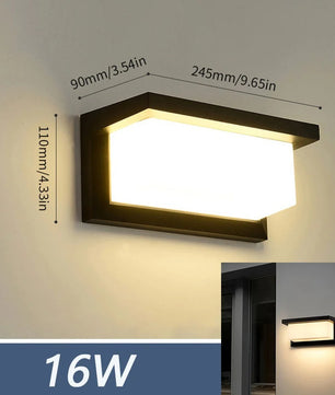LED Buitenwandlamp met Bewegingssensor – Waterdicht IP66 voor Tuin, Veranda en Entree