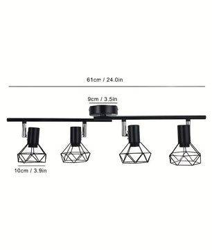 Verstelbare Aluminium LED Plafondlamp – Ø50 cm Ultradun Design – Richtbaar en Modern met Geborstelde Afwerking voor Woonkamer, Eetkamer en Kantoor