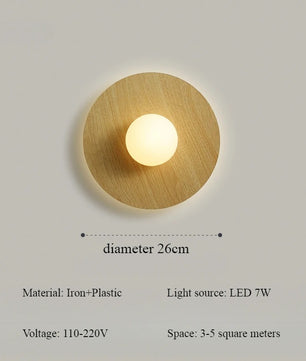 Scandinavische Houten Wandlamp – Natuurlijk Hout met LED Verlichting – Modern Bedlampje en Sfeerverlichting voor Slaapkamer en Woonkamer