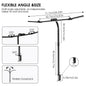 LED Bureaulamp met Klem – 24W Architect Tafellamp met 7 Gewrichten – Automatisch Dimmen, Asymmetrisch Licht en CRI>90