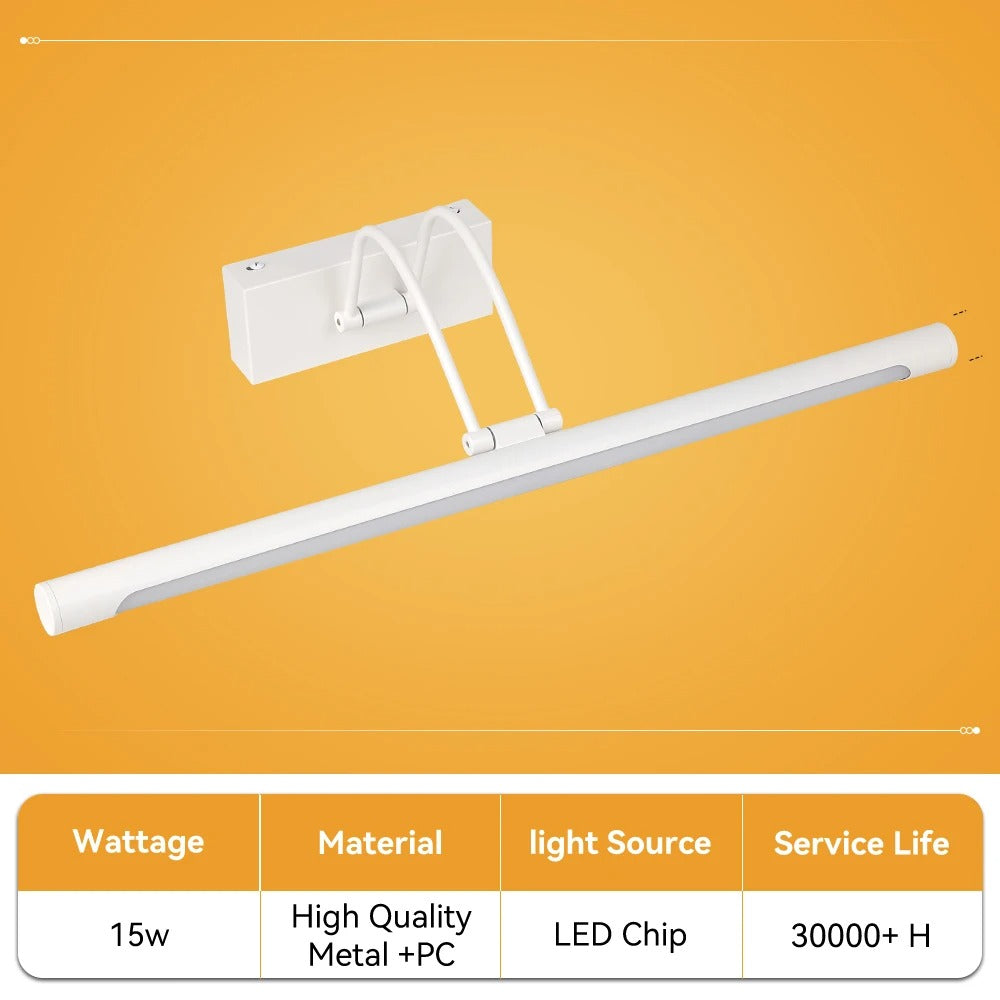 LED Wandlamp met Afstandsbediening – Dimbare Spiegelverlichting met 3 Lichtkleuren – Moderne Wandlamp voor Badkamer, Woonkamer en Slaapkamer