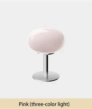 Lollipop Tafellamp – Retro Crème Glazen Tafellamp met Touch Bediening – Dimbaar en Oplaadbaar Omgevingslicht