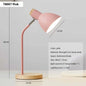 Houten Nordic Tafellamp – Scandinavische Flexibele Bureaulamp met E27 Fitting – Minimalistisch Design voor Woonkamer en Kantoor