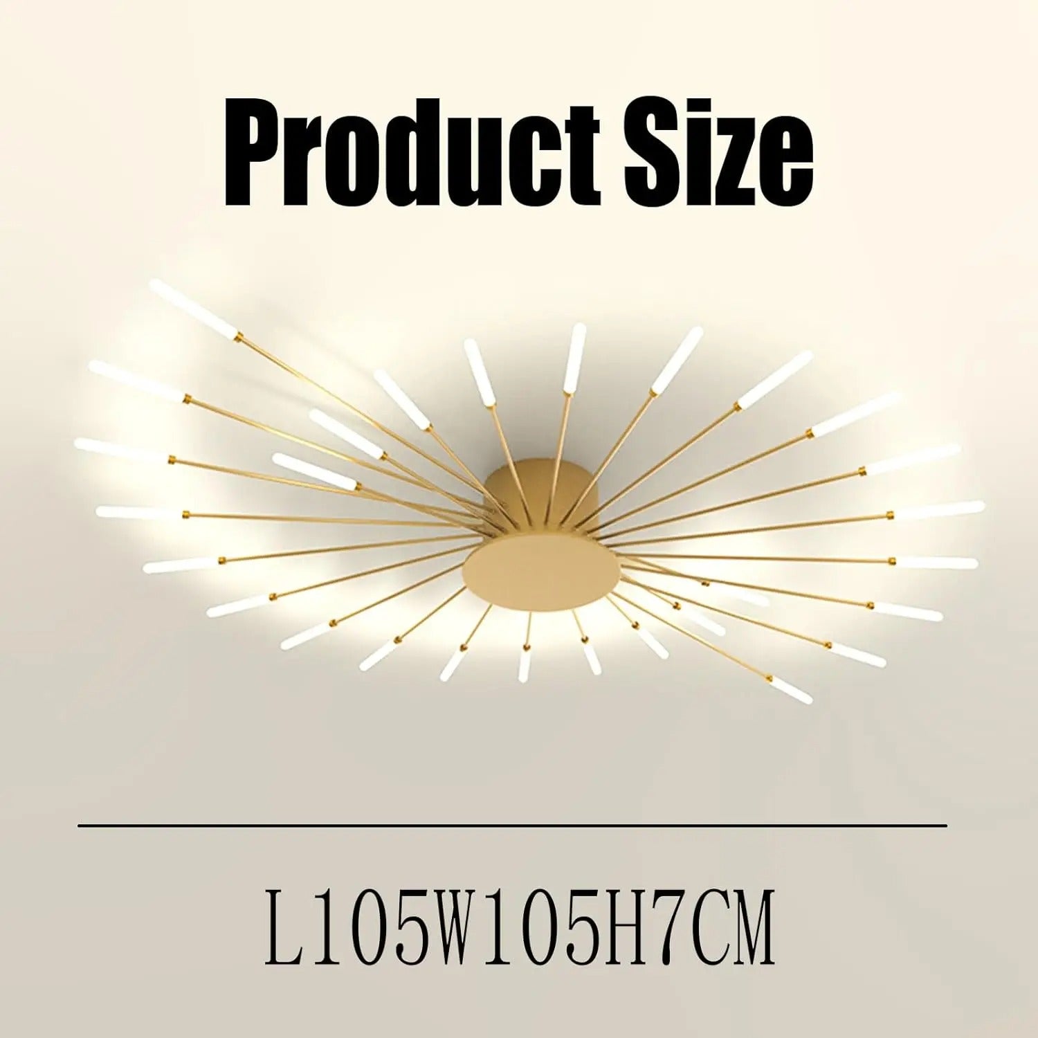 Moderne LED Plafondlamp – 28W Natuurlijk Licht 4500K – Strakke Metalen Plafondverlichting voor Slaapkamer, Woonkamer en Kantoor