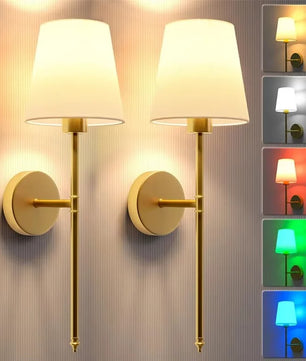 Draadloze LED Wandlamp – Oplaadbare Wandverlichting met Afstandsbediening, Dimbaar en 10 Lichtkleuren