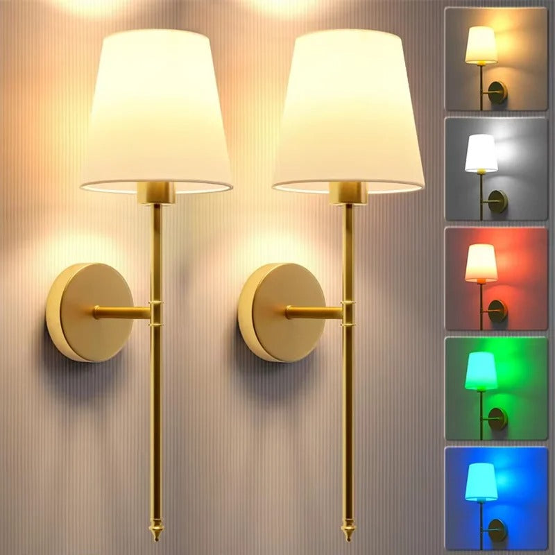 Draadloze LED Wandlamp – Oplaadbare Wandverlichting met Afstandsbediening, Dimbaar en 10 Lichtkleuren