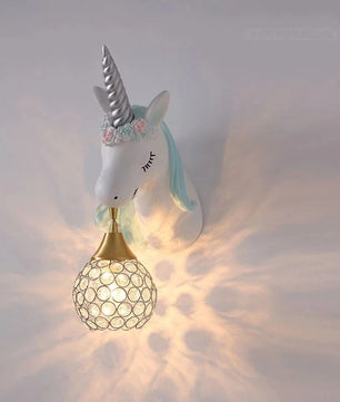 Eenhoorn Wandlamp – Schattige Nordic Wandverlichting voor Kinderkamer en Slaapkamer