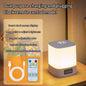 Oplaadbare LED Bureaulamp met Klok – Touch Nachtlamp met Timer en 3 Lichtkleuren voor Slaapkamer en Kinderkamer