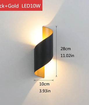 Moderne LED Wandlamp Buiten – IP65 Waterdicht Up Down Verlichting 10W voor Gevel en Tuin