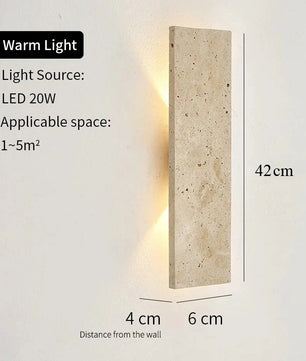 Moderne Buiten Wandlamp LED – Waterdicht Design met Natuursteen – Gevel en Wandverlichting Binnen en Buiten
