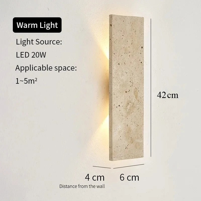 Moderne Buiten Wandlamp LED – Waterdicht Design met Natuursteen – Gevel en Wandverlichting Binnen en Buiten
