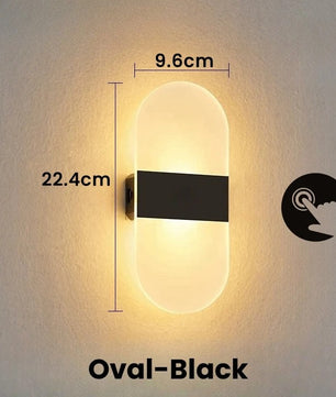 Draadloze LED Wandlamp – USB Oplaadbaar met Touch Sensor – Moderne Wandverlichting voor Slaapkamer, Trap en Gang