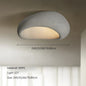 Nordic Wabi-Sabi LED Plafondlamp – Minimalistische Ronde Plafondverlichting van Hars