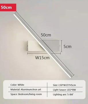Moderne LED Wandlamp – Draaibaar Design voor Badkamerspiegel, Slaapkamer en Woonkamer