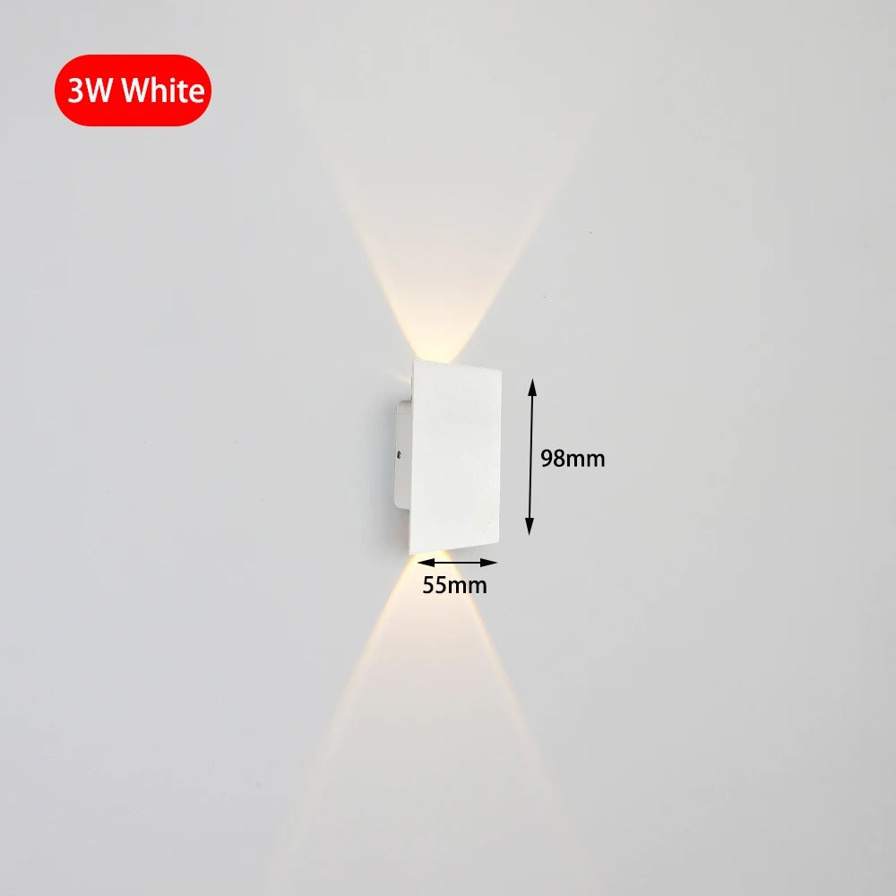 Moderne LED Wandlamp – Aluminium Binnenverlichting voor Slaapkamer, Woonkamer & Gang