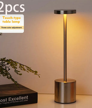 Set van 2 Draadloze LED Tafellampen – USB Oplaadbaar – Touch Dimbaar Nachtlampje met 3 Lichtkleuren