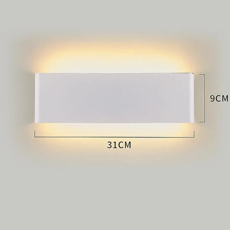 Moderne LED Wandlamp met Bluetooth en Afstandsbediening – Dimbare Wandverlichting met 3 Lichtkleuren voor Interieur