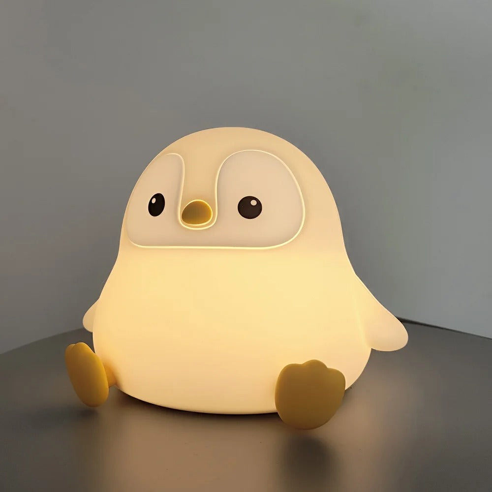 Schattig Eend of Capibara Nachtlampje – Zacht Siliconen Kinderlampje met Touchbediening en Oplaadbare Batterij