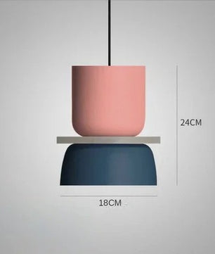 Moderne Macaron LED Hanglamp – Kleurrijke Plafondlamp voor Eetkamer, Slaapkamer & Café