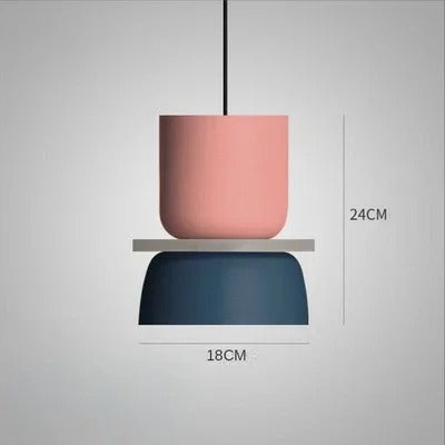 Moderne Macaron LED Hanglamp – Kleurrijke Plafondlamp voor Eetkamer, Slaapkamer & Café