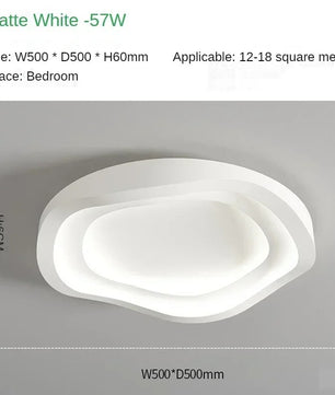 Minimalistische Witte LED Plafondlamp – Moderne Aluminium Plafondverlichting – Mat Design voor Woonkamer en Slaapkamer