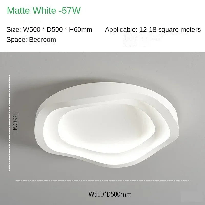 Minimalistische Witte LED Plafondlamp – Moderne Aluminium Plafondverlichting – Mat Design voor Woonkamer en Slaapkamer
