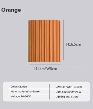 Moderne Hars LED Wandlamp – Macaron Design Sfeerverlichting voor Woonkamer en Slaapkamer
