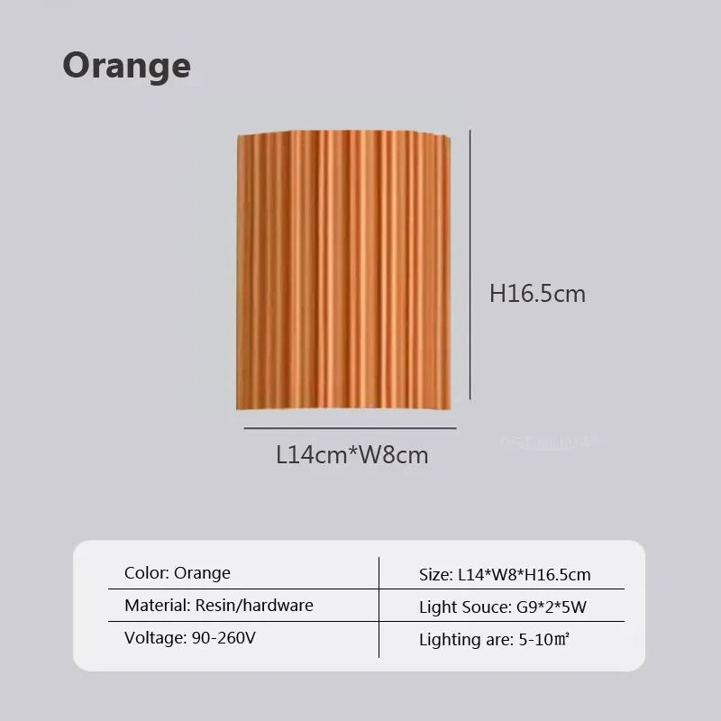 Moderne Hars LED Wandlamp – Macaron Design Sfeerverlichting voor Woonkamer en Slaapkamer