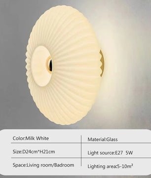 Glazen Wandlamp – Moderne LED Wandkandelaar van Glas – Sfeerverlichting voor Woonkamer, Slaapkamer en Hal