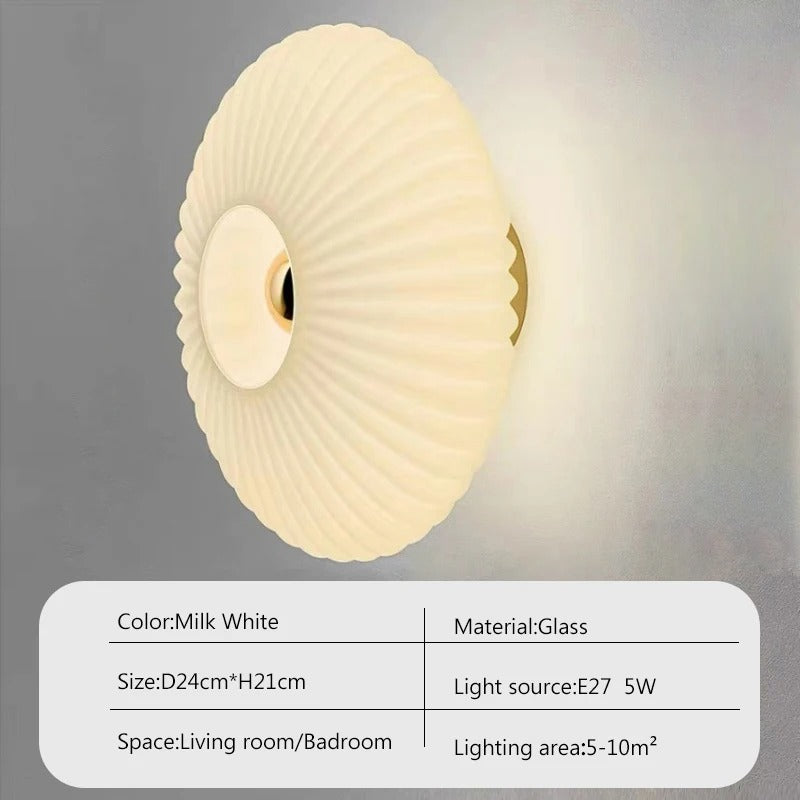 Glazen Wandlamp – Moderne LED Wandkandelaar van Glas – Sfeerverlichting voor Woonkamer, Slaapkamer en Hal