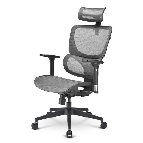 Sedia Super Comfort Sharkoon Officeplan C30M bureaustoel - zwart/grijs